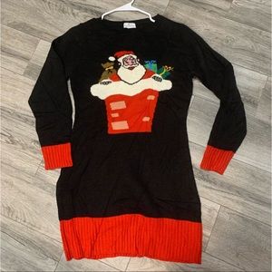 Ugly Christmas sweater dress vintage